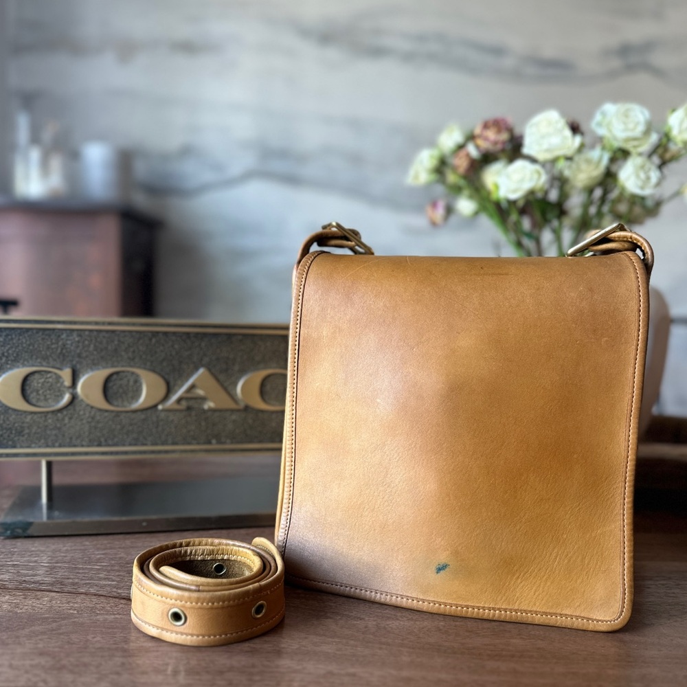 Vintage Coach Organizer Pouch style no. 9645 circa 1977ish in Saddle